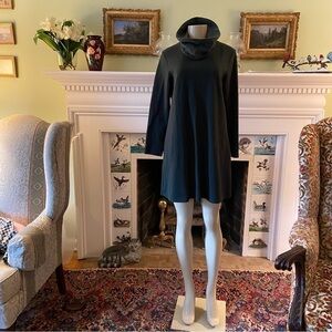 Lush two-tone tunic dress from Purejill size medium petite—warm, and snuggly.